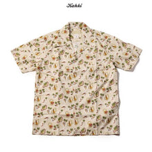Load image into Gallery viewer, Bronson Classic Aloha Hula Dancer/Palm/Surfer Printing Hawaiian Shirts For Men