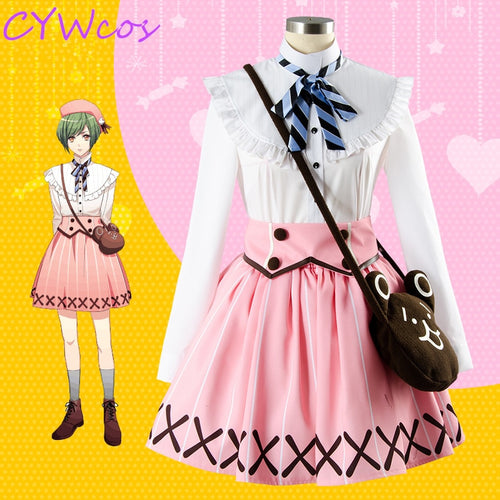 A3! First SUMMER EP Rurikawa Yuki Cosplay Costume A3 Women Dress Daily Suits Christmas Costumes Shirt+Skirt+Socks+Bag+Hat