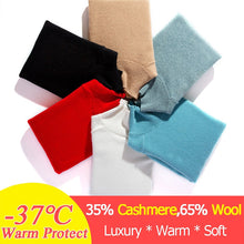 Load image into Gallery viewer, Real 35 Goat Cashmere Sweater Women 2019 Fashion Loose Pullover Bottoming Shirt Mock Neck Knitted Christmas Sweaters Knitwear