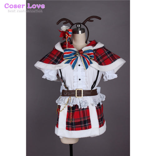 Aqours Lovelive Sunshine Watanabe You Christmas suit Cosplay costume Carnaval Halloween Costume