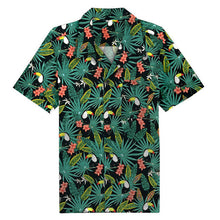 Load image into Gallery viewer, 2019 Summer Men Shirts Casual Short Sleeve Hawaiian Shirt Men Cotton Big Size Toucan Floral Shirt Men camisa hawaiana hombre