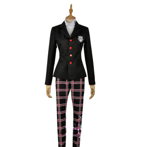 2017 Persona 5 Protagonist Cosplay Costume Men's Suits School Uniform Christmas Party Halloween Outfit Coat+Pants+Shirt Full Set