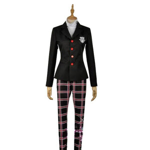 2017 Persona 5 Protagonist Cosplay Costume Men's Suits School Uniform Christmas Party Halloween Outfit Coat+Pants+Shirt Full Set