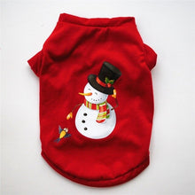 Load image into Gallery viewer, Christmas Pullover Hoodies Dog Clothes Pet Dog Cat Costume Cotton T-Shirt Casual Clothes XS S M L W8110