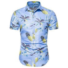 Load image into Gallery viewer, New Summer Hawaiian Print Short Sleeve Flower Shirt Loose Fat Big Size Shirt Men's Casual Short Sleeve Beach Shirt